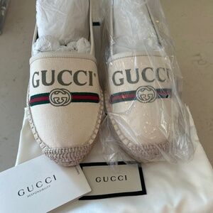 New in Box Gucci Espadrilles-Canvas-EU 38